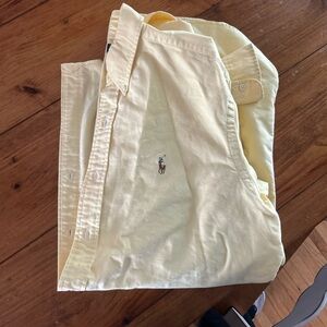 Ralph Lauren Yellow Casual Button Down Shirt